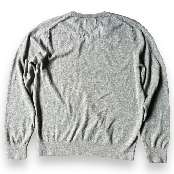 Lot of 3 Men's L Sweaters Stafford, Tommy Hilfiger, Izod Blue & Gray V-Neck Crew - Picture 10 of 16